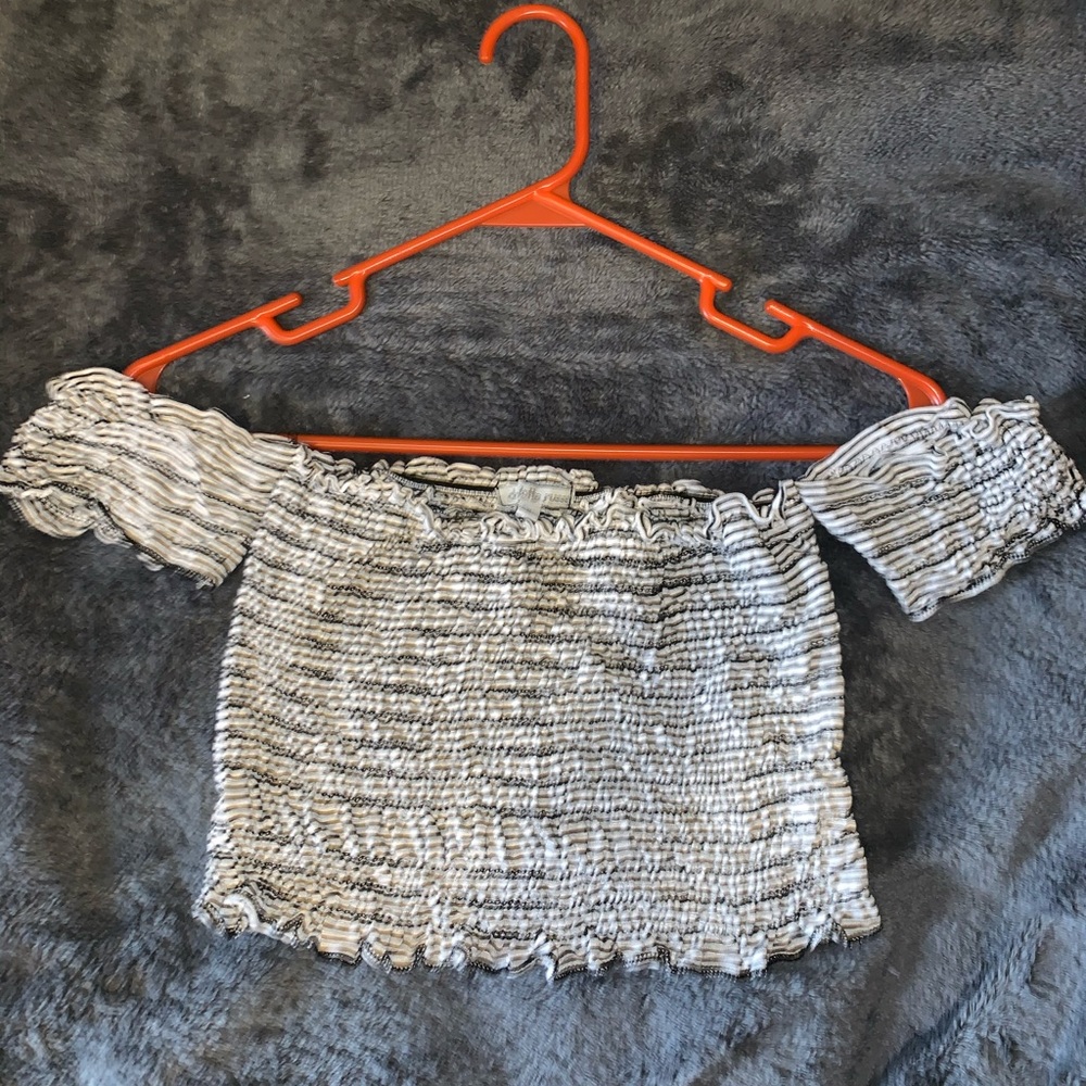 Charlotte Russe Ruffle Off Shoulder Top